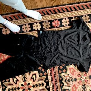 Adar slim fit cargo scrubs set